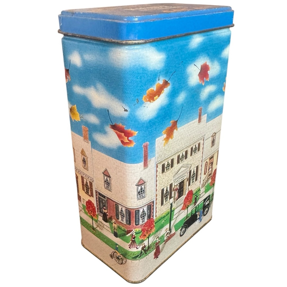 Vintage Decorative Hershey Chocolate Hometown Series Tin with Autumn Scene - Picture 8 of 9